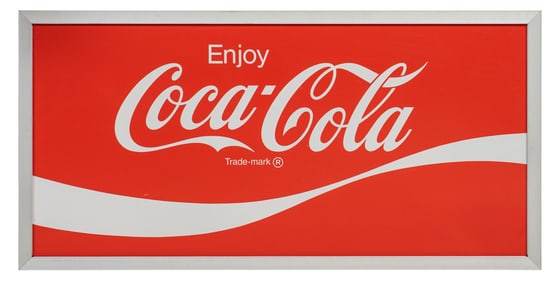 1992 Coca-Cola Metal Advertising Sign