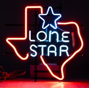 Vintage Lone Star Beer Neon Sign