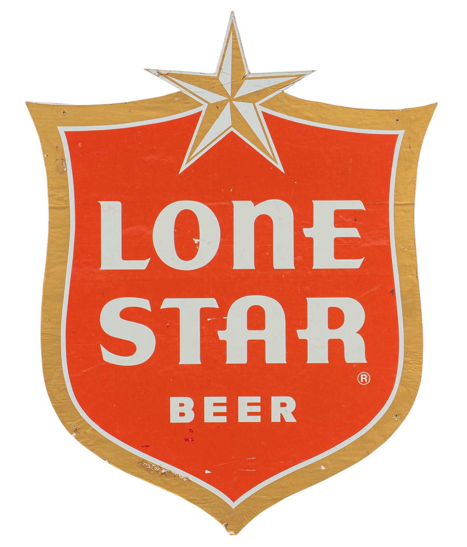 Lone Star Shield Sign, Painted Wood (1 of 6)
