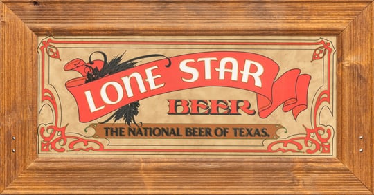 Lone Star Beer Wooden Sign