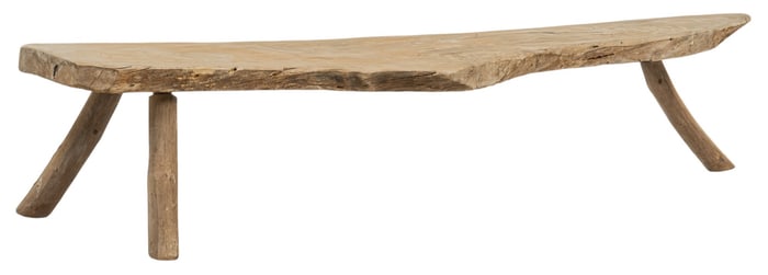 Rustic Live Edge Bench