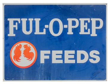 Full-O-Pep Feed Metal Sign