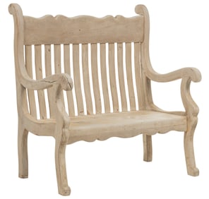 Rustic Outdoor Wooden Bench