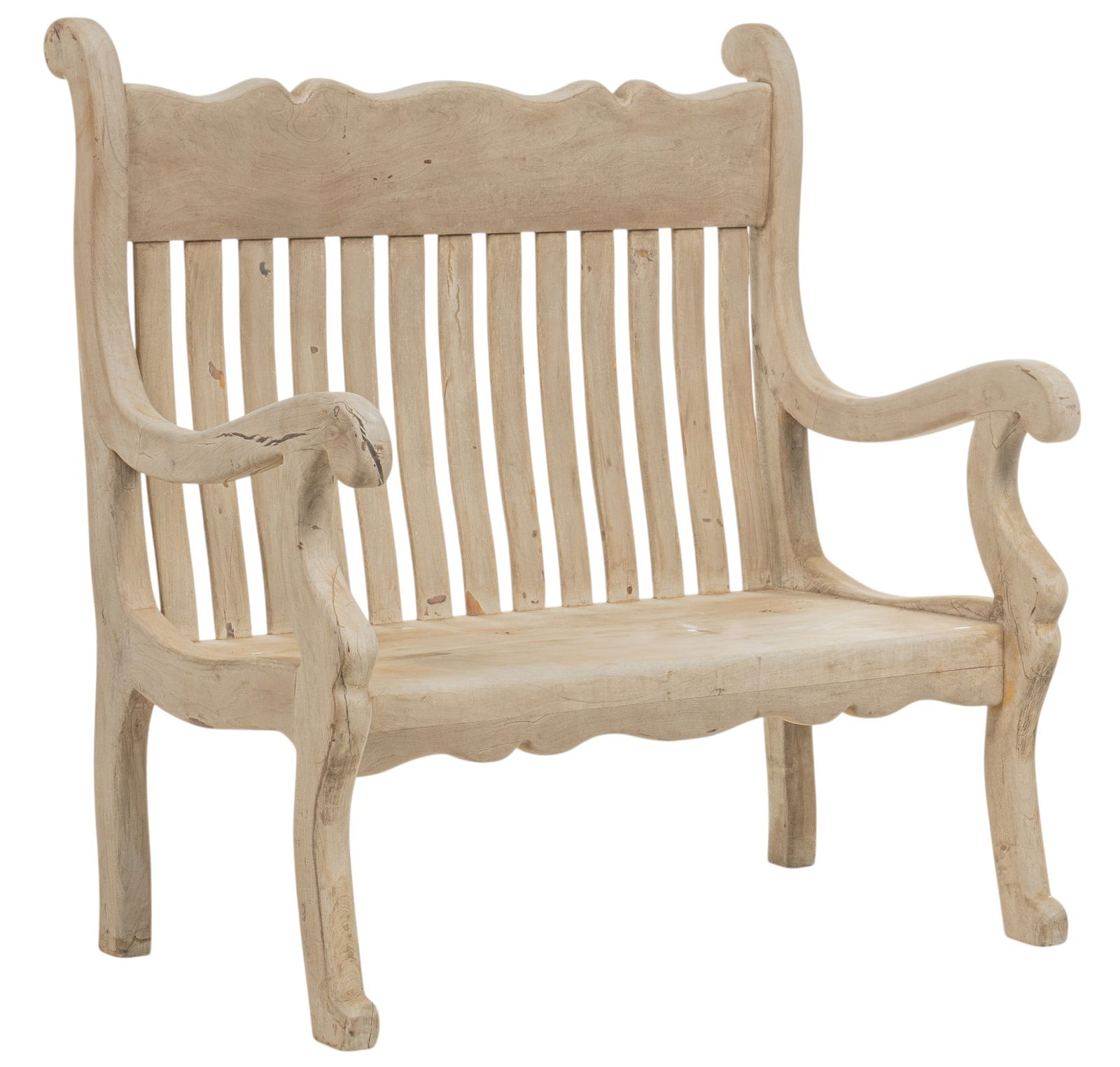 Rustic Outdoor Wooden Bench (1 of 9)