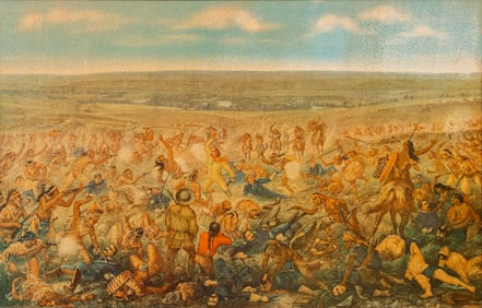 "Custer's Last Fight" Budweiser Advertising Print