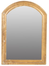 Arched Top Mirror with Distressed Frame
