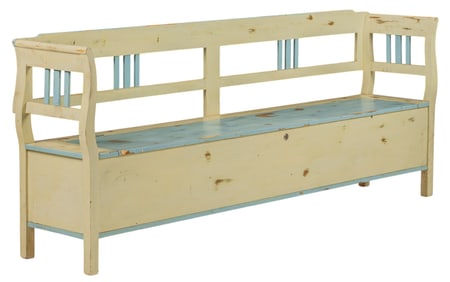 Farmhouse Wooden Storage Bench