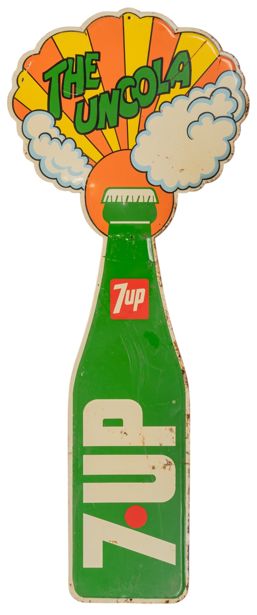 Vintage 7-Up "The Uncola" Peter Max Style Advertising Sign (1 of 6)