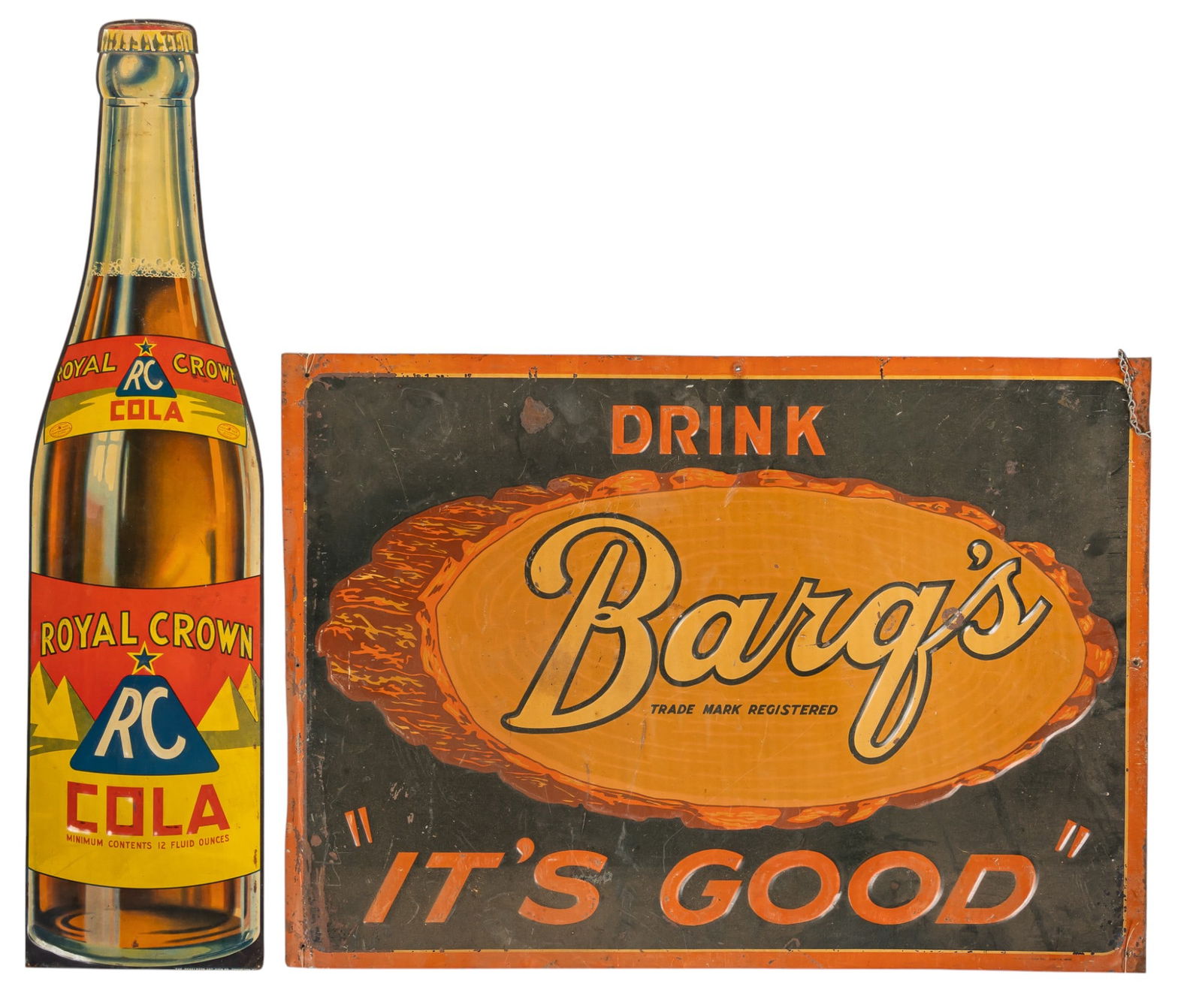 Barq's & Royal Crown Cola Advertising Signs (1 of 5)