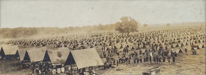 Rough Riders' Camp at the Border, ca. 1898
