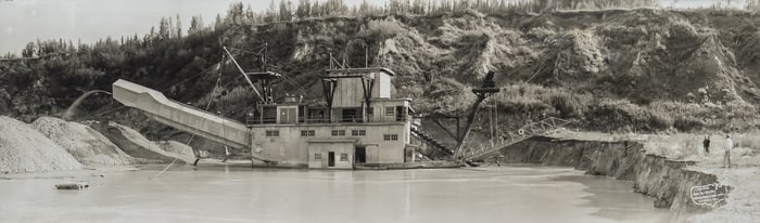 E. O. Goldbeck Gold Rush Dredge Photograph