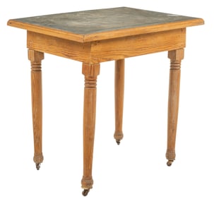 Rustic Metal Top Table