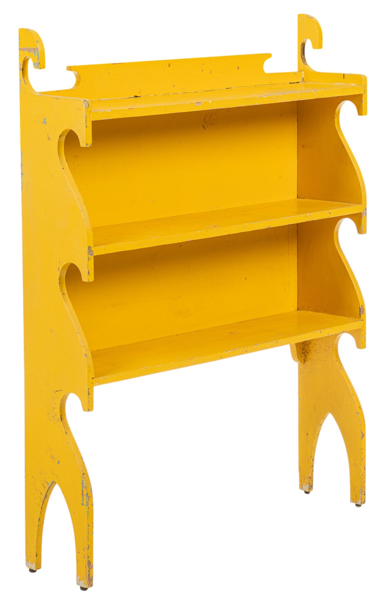 Rustic Yellow Shelf Rack (1 of 5)