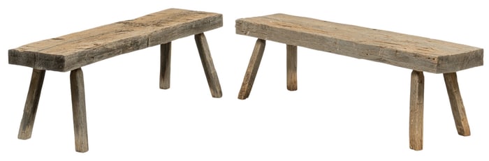 Pair of Rustic Benches