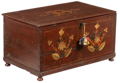 Painted Wedding Trunk