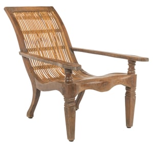 Rustic Split Reed Armchair