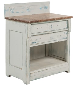Antique Marble Top Wash Stand