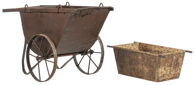 Metal Mining Cart with Tray