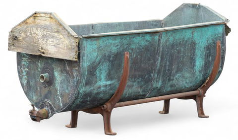 Vintage Industrial Wax Vat