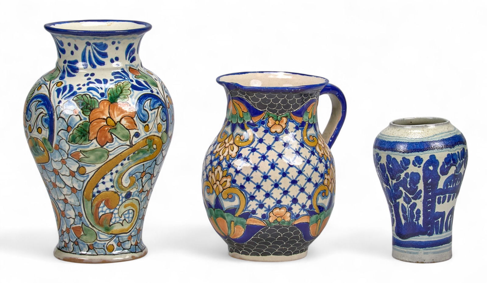 (3) Ysauro Uriarte Talavera Pottery Pieces (1 of 6)