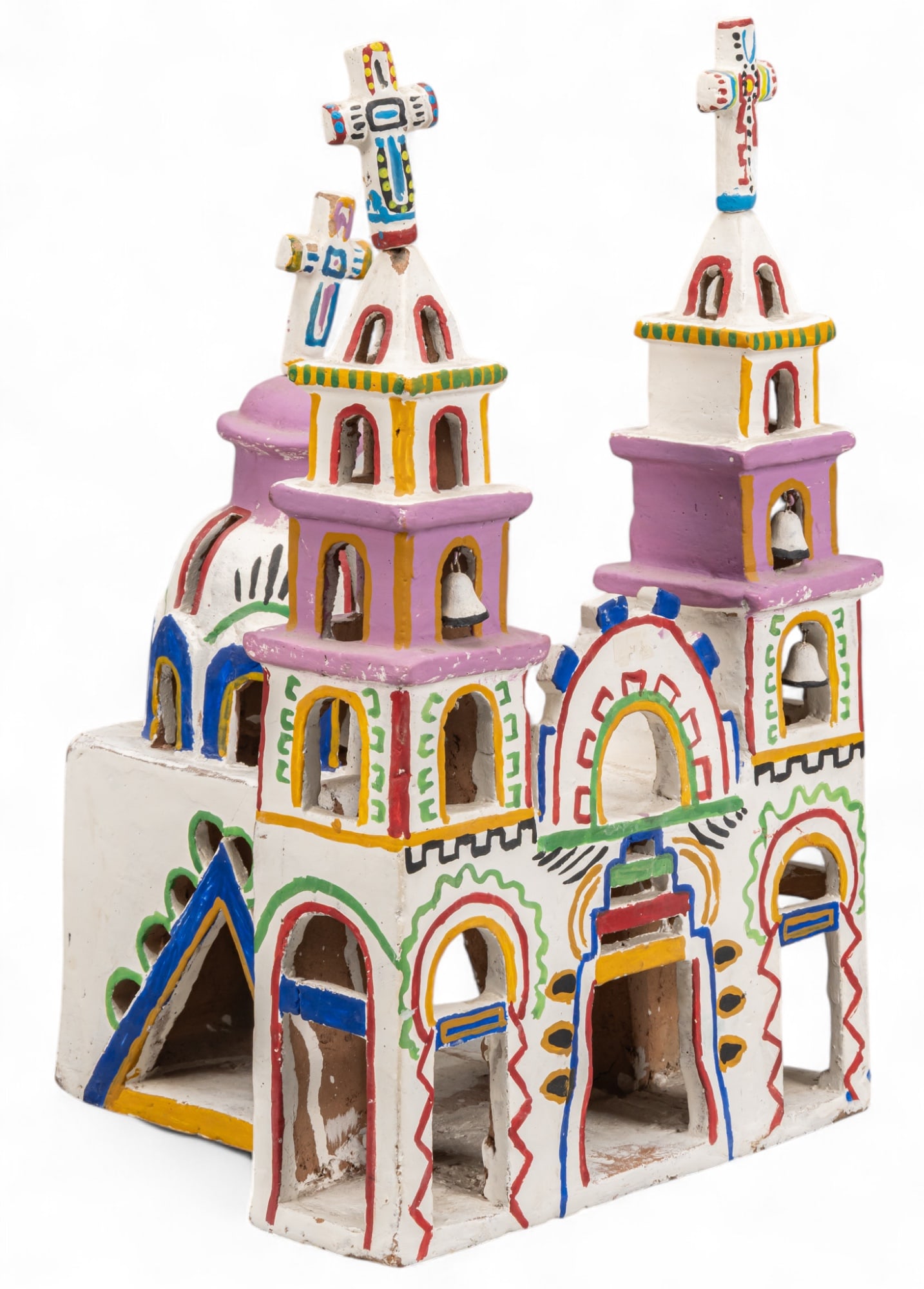 Mexican Folk Art Ceramic Church (1 of 7)