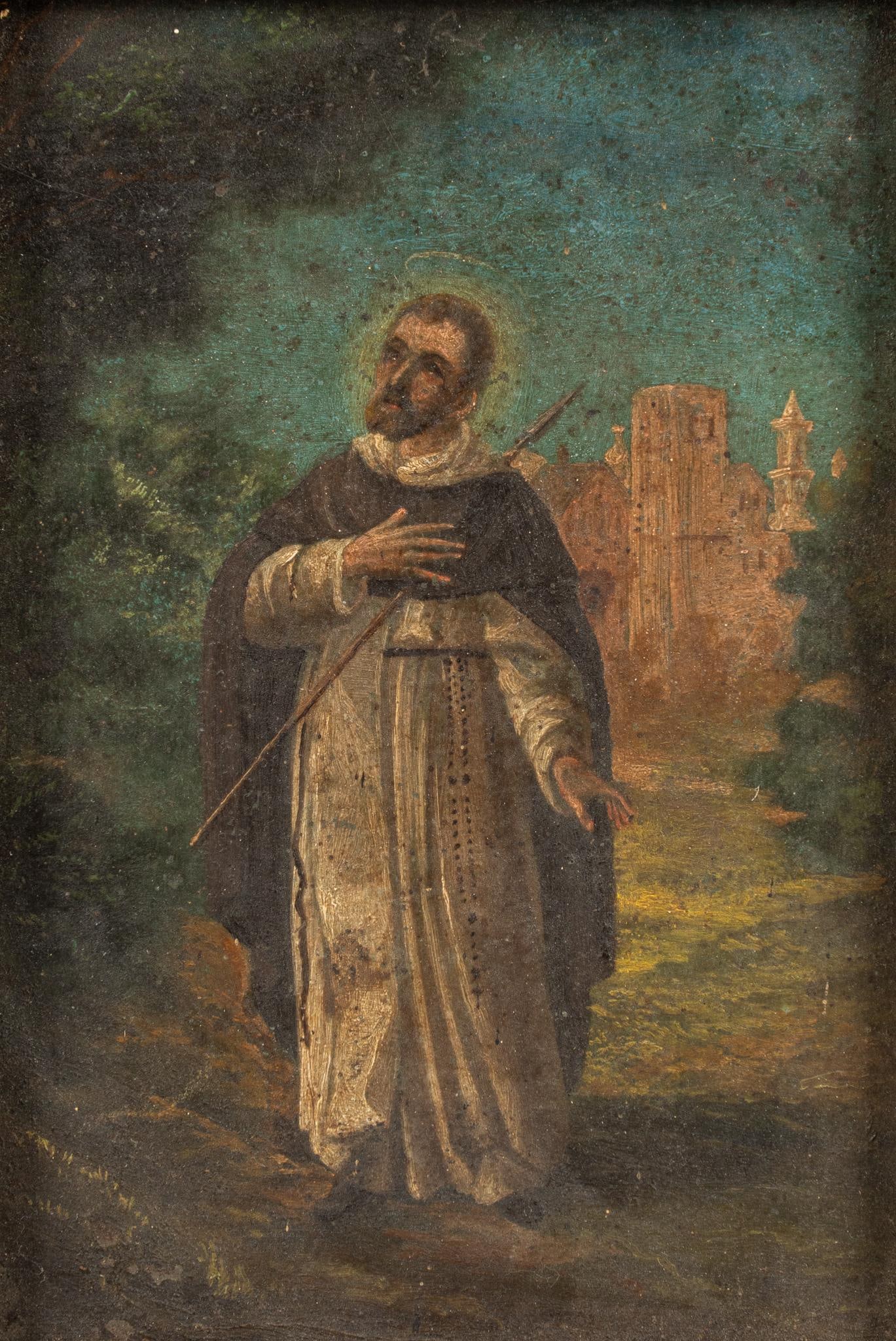 Saint Retablo in Metal Frame (1 of 4)