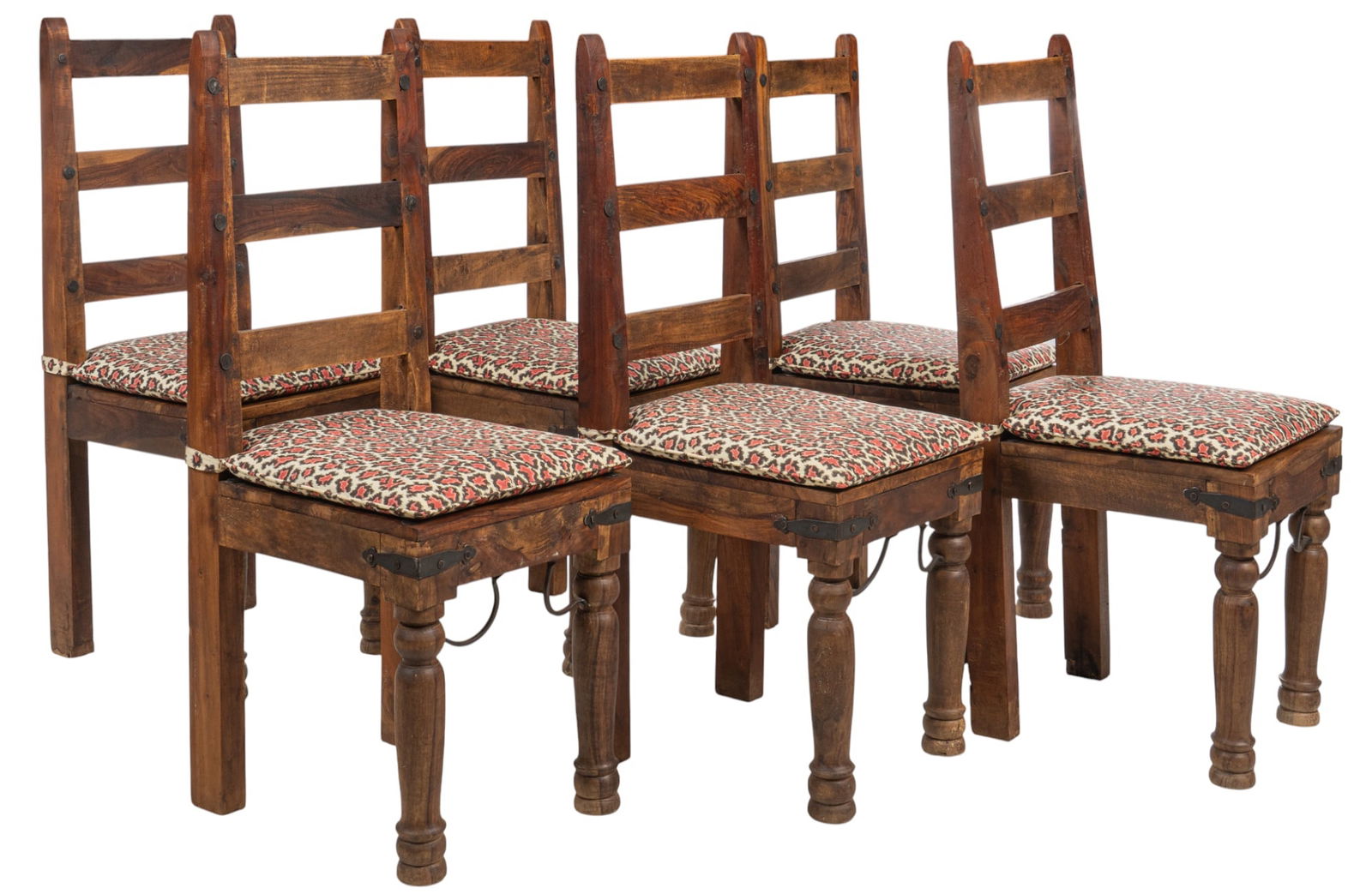 Set of (6) Hacienda Style Chairs (1 of 4)