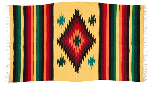 (2) Hand-Woven Mexican Textiles