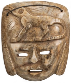Olmec Carved Jade Mask