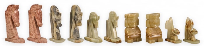 Collection of (10) Mexican Carved Onyx