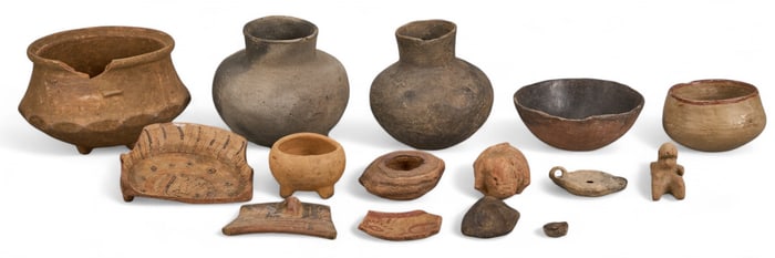 Large Collection of Pre-Colombian Style Pottery