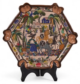 Santos Neri Lucano, Tlaquepaque Hexagonal Plate
