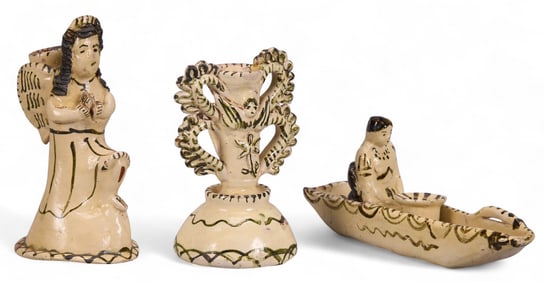 Consuela Rendon, (3) Ceramic Candelabras
