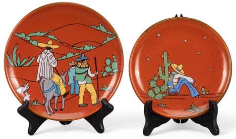 (2) Catalina Island Ceramic Chargers