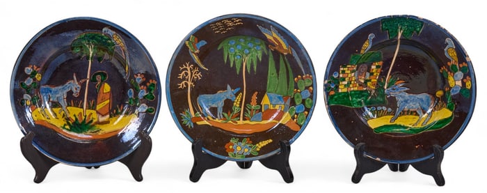 (3) Tonala Soup Plates