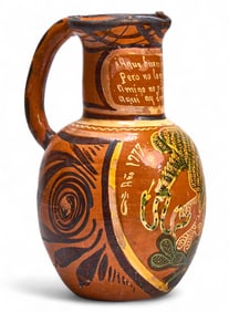 Mexican Ceramic 'Coat of Arms' Pitcher