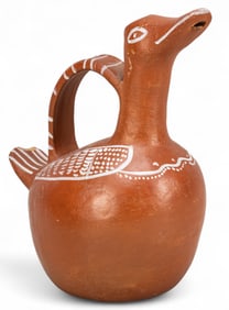 Mexican Folk Art Ceramic Ewer