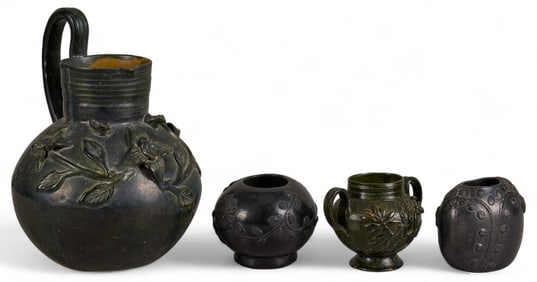 Collection of Oaxaca Pottery Vessels