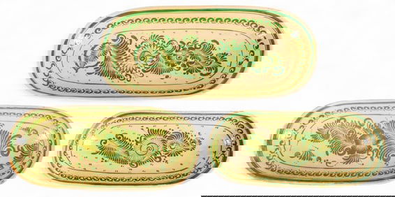 (3) Tonala Ceramic Nesting Dishes
