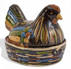 Tlaquepaque Pottery Hen Casserole Dish