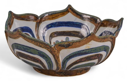 El Palomar Scalloped Edge Bowl