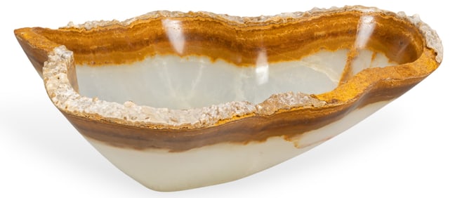 White Onyx Bowl
