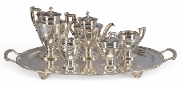 Sanborns Mexican Sterling Silver Tea and Coffee Set