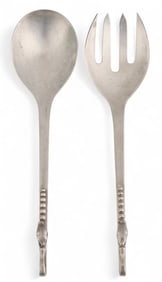 "Blossom" Sanborns Mexican Sterling Silver Salad Set