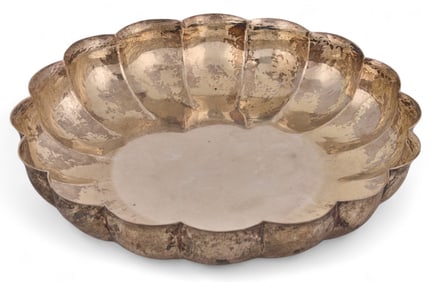 Sanborns Scalloped Sterling Silver Bowl