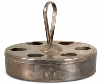 Los Ballesteros Mexican Sterling Silver Votive Candle Holder
