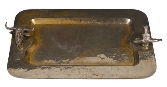 Silver Plate Bull Tray