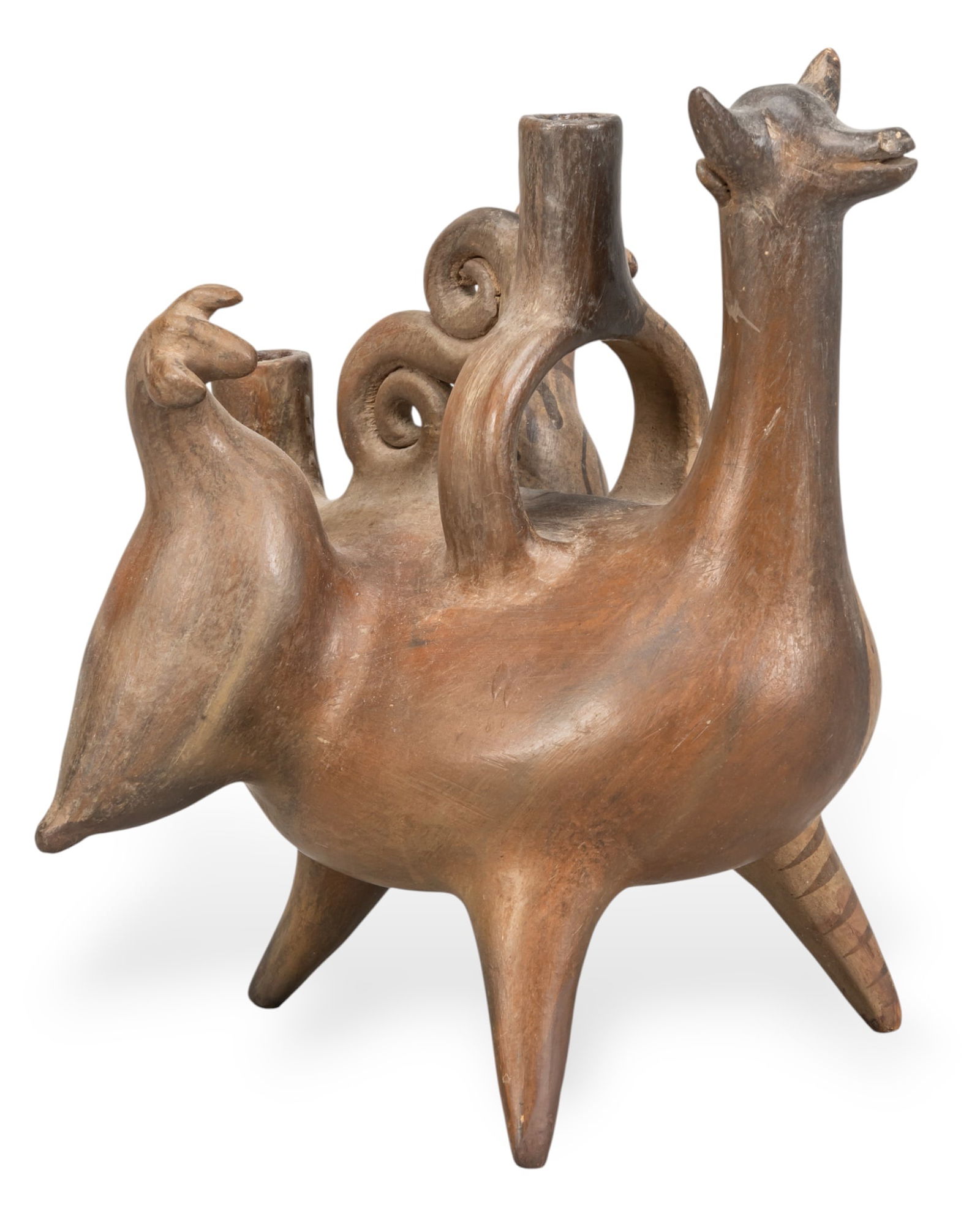 Mexican Folk Art Ceramic Candelabra (1 of 7)