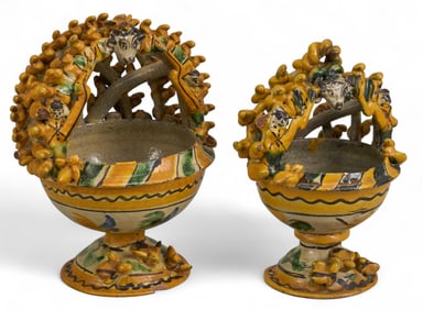Pair of Ceramic Incense Burners