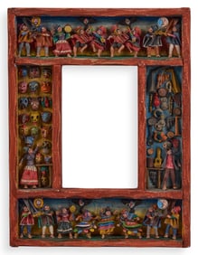 Nicario Jiminez Quispe, Frame with Potato Figures